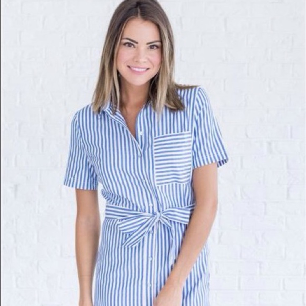DONATED Vintage-style Button-front Midi Dress